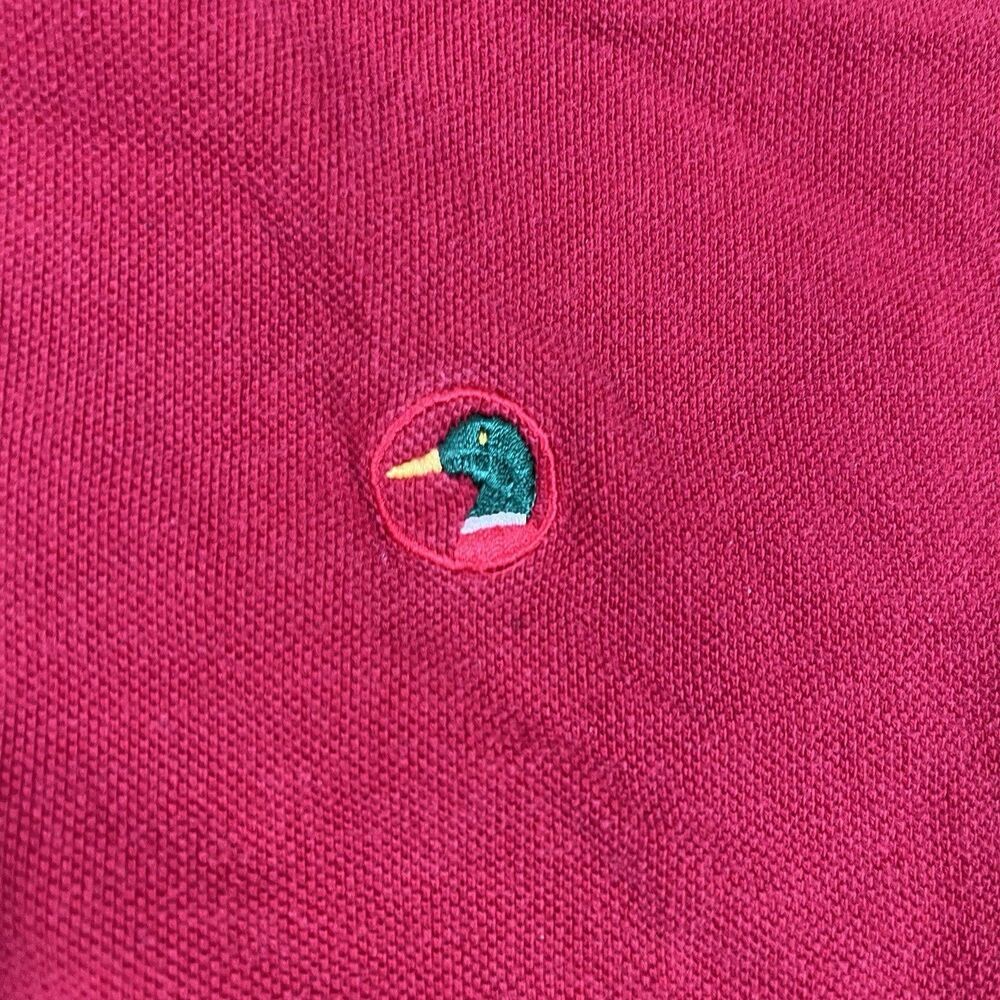 Vintage Duck Head Red Cotton Short Sleeve Polo Shirt Embroidered Men's XXL - Picture 7 of 9